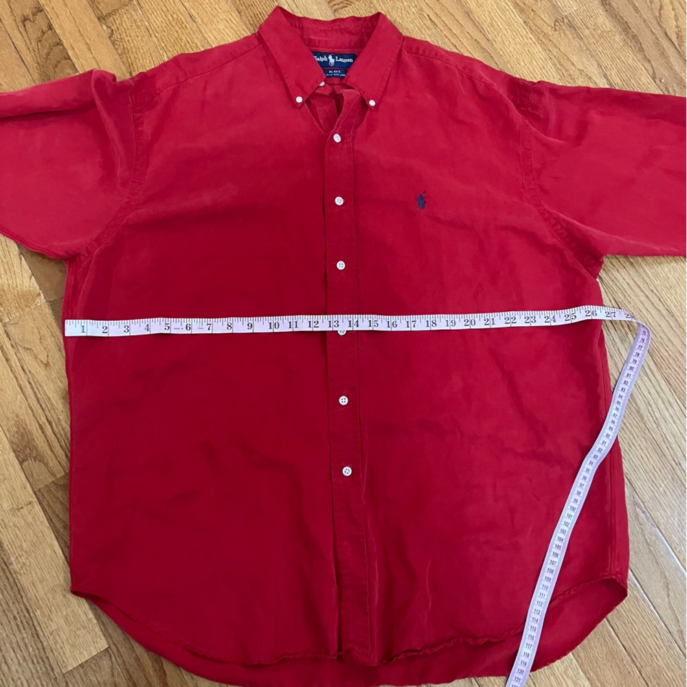 Ralph Lauren Blake Silk Linen Button Up Shirt XL Men’s 90s - Picture 9 of 9